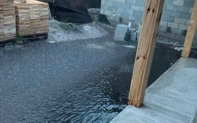 How new residential construction can sometimes create new drainage problems on the same property