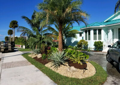 New Landscape for Front Yard and Backyard in Juno Beach